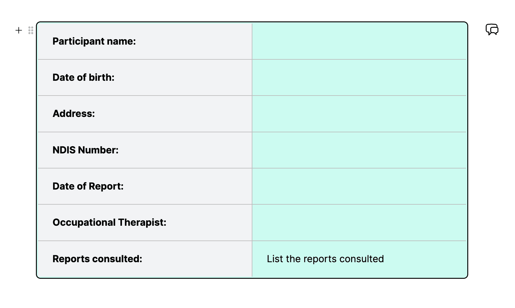 Table Column